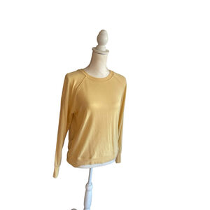 Magaschoni Butter Yellow Model Blend Top Shirt Soft Size Small